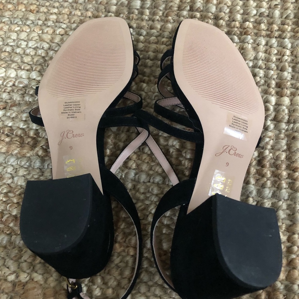 NIB J. Crew Suede Asymmetric Sandal - Picture 6 of 6